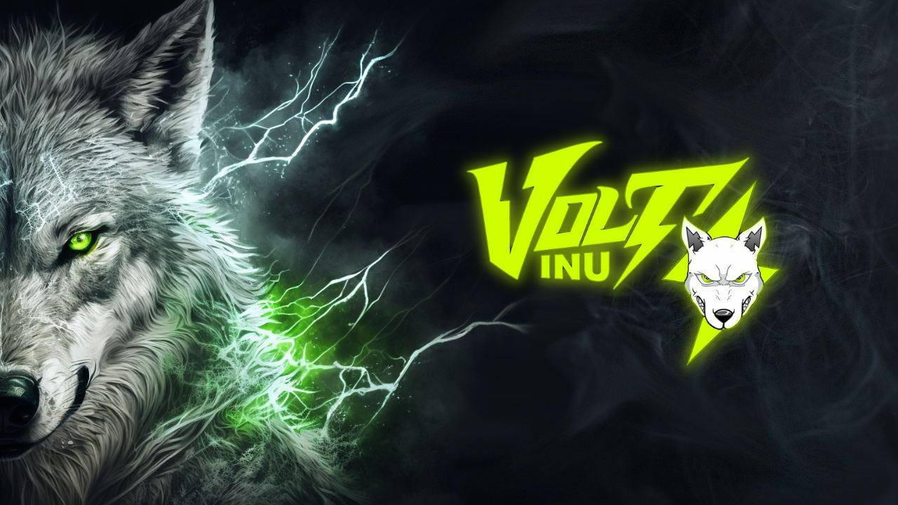Official Volt Inu wolf and lime logo